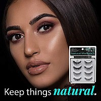 Ardell Natural Multipack Lashes 101 Black, 4 Pairs X 1 Pack