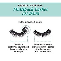 Ardell Natural Multipack Lashes 101 Black, 4 Pairs X 1 Pack