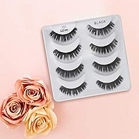 Ardell Natural Multipack Lashes 101 Black, 4 Pairs X 1 Pack