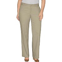 Dickies Womens Plus-Size Relaxed Straight Stretch Twill Pant, Desert Sand, 22W