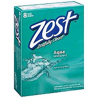 Zest Aqua 8-Bar Bath Soap, 32 Ounce Total, 4