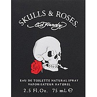 Men's Cologne Fragrance Spray by Ed Hardy, Skulls and Roses, Eau De Toilette, 2.5 Fl Oz