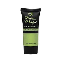 W7 Prime Magic Anti-Redness Face Primer - Green Color Correcting Face Priming Formula - Vegan Makeup