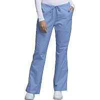 Scrubs for Women Workwear core Stretch Drawstring cargo Scrub Pants Plus Size 4044, 5XL, ciel