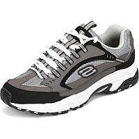 Skechers mens Stamina Nuovo fashion sneakers, charcoalBlack, 10 Wide US