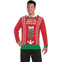 Forum Novelties Under The Mistletoe Ugly christmas Sweater, Large