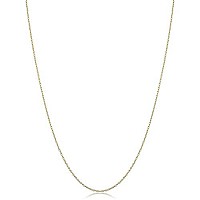 Kooljewelry 10K Yellow Gold Rope Chain Pendant Necklace (07 Mm, 18 Inch)