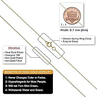 Kooljewelry 10K Yellow Gold Rope Chain Pendant Necklace (07 Mm, 18 Inch)