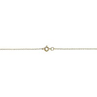 Kooljewelry 10K Yellow Gold Rope Chain Pendant Necklace (07 Mm, 18 Inch)