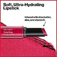 Revlon ColorStay Ultimate Suede Lipstick, Longwear Soft, Ultra-Hydrating High-Impact Lip Color, Formulated with Vitamin E, High Heels (030), 0.09 oz