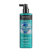 John Frieda Volume Lift Thickening Spray for Natural Fullness, 6 Ounces, Fine or Flat Hair Root Booster Spray with Air-Silk Technology, Stocking Stuffer