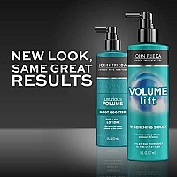 John Frieda Volume Lift Thickening Spray for Natural Fullness, 6 Ounces, Fine or Flat Hair Root Booster Spray with Air-Silk Technology, Stocking Stuffer