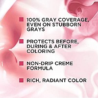 L'Oreal Paris Excellence Creme Permanent Triple Care Hair Color, 4RM Dark Mahogany Red, Gray Coverage For Up to 8 Weeks, All Hair Types, Pack of 1