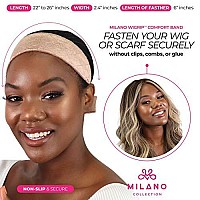 MILANO COLLECTION No-Slip Wig Grip Band Original WiGrip Comfort Band for Women Tension-Free Glueless Wig Installs Tan One Size Fit All