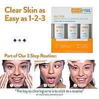 AcneFree Acne Free Oil-Free Cleanser, Benzoyl Peroxide 2.5% with Glycolic Acid to Prevent and Treat Breakouts Unscented, 8 Fl Oz