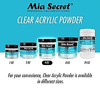 Mia Secret Clear Acrylic Powder (4oz)