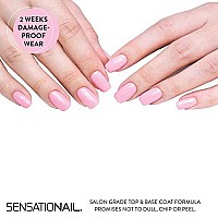 SensatioNail Base and Top Coat Gel Polish Refill Kit - Includes Gel Primer, Black, 0.37 Fl Oz