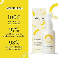 ORG Peel Off Face Cleanser for Gentle Exfoliation and Glowing Skin - Korean Sensitive Skincare - Pore Minimizer Brightening Agent Cruelty Free Natural Formula 2oz