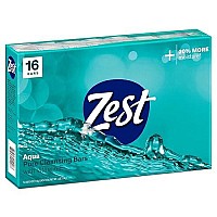 Zest Bar Soap - Moisturizing Vitamin E Soap, Aqua, 64 Oz