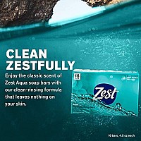 Zest Bar Soap - Moisturizing Vitamin E Soap, Aqua, 64 Oz