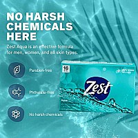 Zest Bar Soap - Moisturizing Vitamin E Soap, Aqua, 64 Oz