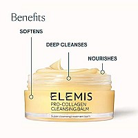 Elemis Pro-Collagen Cleansing Balm | Ultra Nourishing Treatment Balm + Facial Mask Deeply Cleanses, Soothes, Calms & Removes Makeup And Impurities