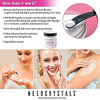 NeedCrystals Microdermabrasion Crystals 8 oz. / 227g. DIY Face Scrub. Natural Facial Exfoliator for Dull or Dry Skin Improves Scars, Blackheads, Pore Size, Wrinkles, Blemishes & Skin Texture