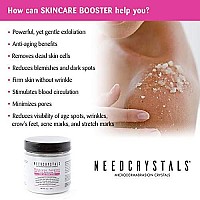 NeedCrystals Microdermabrasion Crystals 8 oz. / 227g. DIY Face Scrub. Natural Facial Exfoliator for Dull or Dry Skin Improves Scars, Blackheads, Pore Size, Wrinkles, Blemishes & Skin Texture