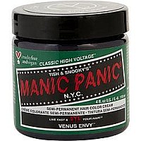 MANIC PANIC Venus Envy Hair Dye - Classic High Voltage - Semi Permanent Hair Color - Dark Neutral Green Shade - For Dark & Light Hair - Vegan, PPD & Ammonia-Free - For Hair Coloring on Men & Women