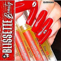 Bliss Kiss | Crisp Fragrance 4 Nail Oil Cuticle Pens w/Vitamin E & Jojoba?Nail Strengthener Nail Growth Treatment for Brittle Peeling Breaking Thin Nails