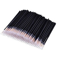 KINGMAS 100 Pack Disposable Eyeliner Brushes Applicator Makeup Eye Liner Wands