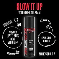 SexyHair Style Blow It Up Volumizing Gel Foam, 5 Oz | Up to 50% More Volume | Adds Shine