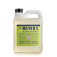 Mrs. Meyer's Hand Soap Refill, Made with Essential Oils, Biodegradable Formula, Lemon Verbena, 33 fl. oz