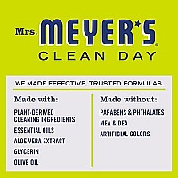 Mrs. Meyer's Hand Soap Refill, Made with Essential Oils, Biodegradable Formula, Lemon Verbena, 33 fl. oz