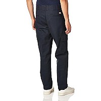 Dickies Mens Slim Straight Stretch Twill Cargo Pant, Dark Navy, 28X32