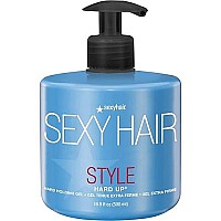 SexyHair Hard Up Gel 16.9 Oz - Extreme Hold, Non-Flaking