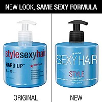 SexyHair Hard Up Gel 16.9 Oz - Extreme Hold, Non-Flaking