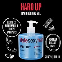 SexyHair Hard Up Gel 16.9 Oz - Extreme Hold, Non-Flaking