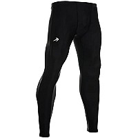 Compressionz Mens Compression Pants Base Layer Running Tights Mens Leggings For Sports (Black, S)