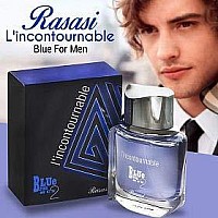 Blue For Men 2 Edp - Eau De Parfum 75 Ml (2.5 Oz) | Exquisite Pour Homme Spray | Rejuvenating Citrus Accord With Smooth Woody And Musk Notes | Signature Dubai Perfumery | By Rasasi