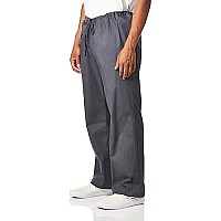 Dickies Mens Eds Signature Unisex Drawstring Scrub Pant, Pewter, Large