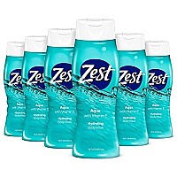 Zest Bodywash Aqua, 18 Fl Oz (Pack Of 6)