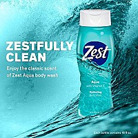 Zest Bodywash Aqua, 18 Fl Oz (Pack Of 6)