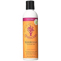 Jessicurl, Spiralicious Gel, Island Fantasy, 8 Fl oz. Curl Defining, Curly Hair Products, Hair Gel for Curly Hair and Frizz Control, for all hair types