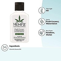 Hempz Herbal Body Moisturizer, Pearl White, Fresh Coconut/Watermelon, 2.25 Ounce