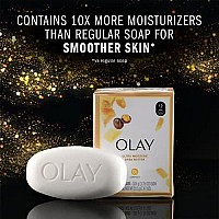 Olay Moisture Outlast Ultra Moisture Shea Butter Beauty Bar with Vitamin B3 Complex, 3.17 oz, (Pack of 12)