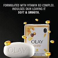 Olay Moisture Outlast Ultra Moisture Shea Butter Beauty Bar with Vitamin B3 Complex, 3.17 oz, (Pack of 12)