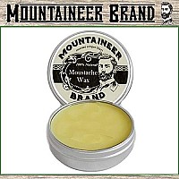 Mountaineer Brand Mustache Wax for Men | 100% Natural Beeswax / Plant Based Oils | Grooming Beard Moustache Wax Tin | Lasting Hold | Smooth, Condition, Styling Balm | Original Blend Scent 2oz