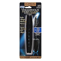 Loreal Paris Voluminous Extra-Volume Collagen Waterproof Mascara, Blackest Black [695] 0.34 Oz