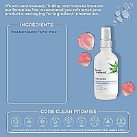 InstaNatural Rose Water Toner, Rose Water Spray for Face, Hair, and Body, Spray Toner and Pore Minimizing Primer With Rose Water and Naturally Derived Lactic Acid